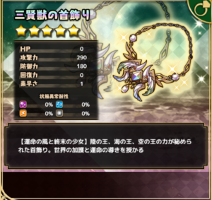 三賢獣の首飾り